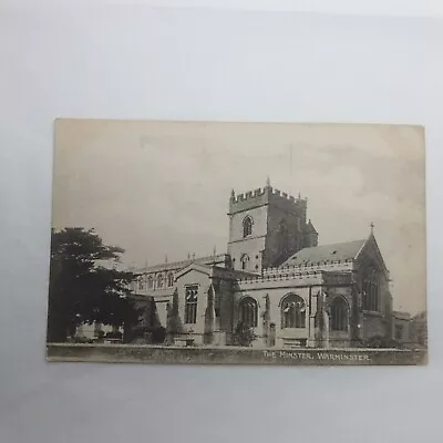 Vintage Postcard The Minster Warminster  • £7