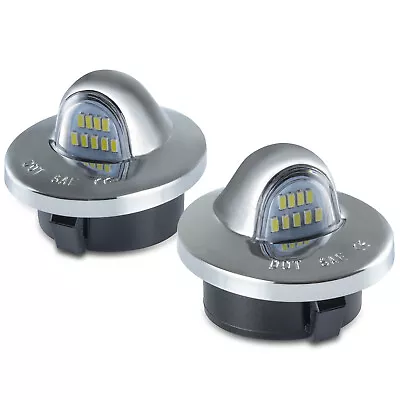 $15.69 • Buy Sliver Chrome LED License Plate Tag Light Lamp For 1999-2016 Ford F150 F250 F350