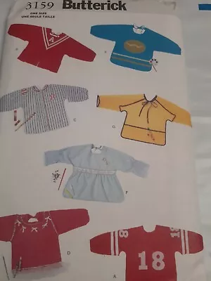 Full Apron Smocks Preschool Art Play Butterick Sewing Pattern 3159 UC FF VTG  • $8.99