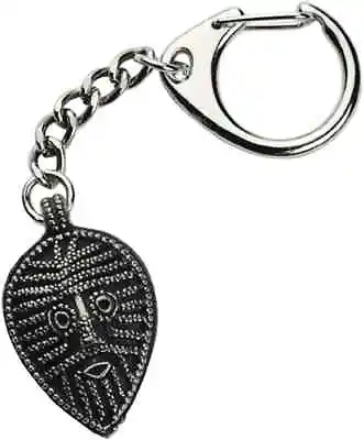 Vikings Face Shield Hand Crafted From UK Pewter Key Ring (WA) VFPKR • £5.99