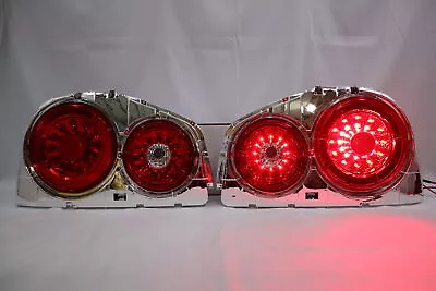 New Clear Red LED Tail Light For 98 99 00 01 02 Nissan Skyline R34 GTR GTT • $272