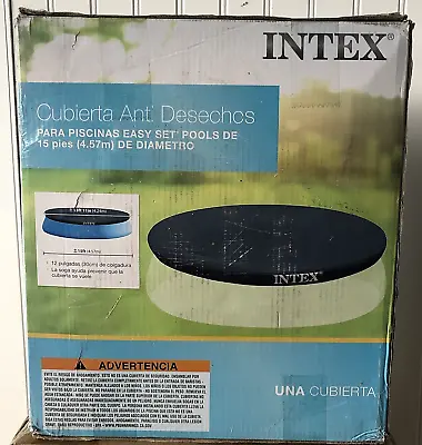 Intex Above Ground Swimming Pool Vinyl Round Cover 15' Pool Not Included • $21.47