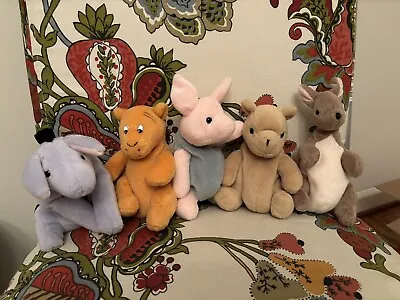 GUND Classic Pooh Stuffed Plush Set 5 Lot Kanga Tigger Eeyore Piglet 10” 12” 16” • $125