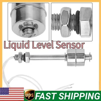 100mm Mini Indicator Vertical Water Level Sensor Stainless Steel Float Switch US • $9.30