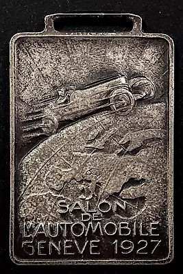 1927 Geneva Salon De L'Automobile (Car Show) Metal Fob!  37 X 26 Mm 15.7 Gr! • $149.99