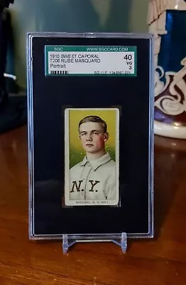 T206 Rube Marquard Portrait HOF Sweet Caporal SGC 3 • $330