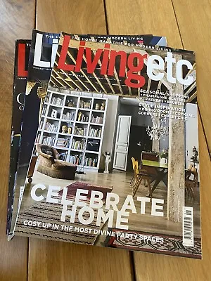 £8.99 • Buy Living Etc Magazine - Jan’17/‘18/‘19 - 3 Issues FREE U.K SHIPPING
