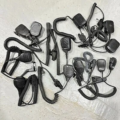 12PK Speaker Microphone Motorola MICS Compatible With XTS5000 XTS3000 HT1000 ETC • $119.99