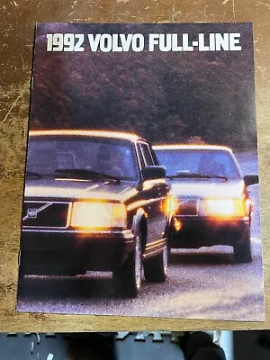 1992 Volvo Car Sales Brochure Catalog  240 740 960 940 Turbo Sedan Station Wagon • $12