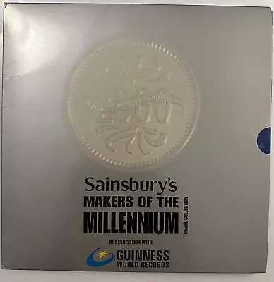 Vintage Unique Sainsbury's Makers Of The Millennium Medal Coin Collection Album  • £16.99