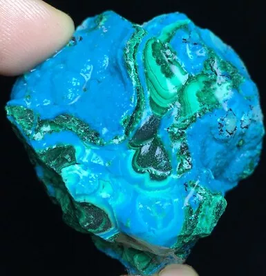 75g  Natural Genuine Chrysocolla Shattuckite Malachite Green Crystal Stone Z82 • $2.25