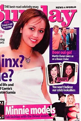 Samia Ghadie Minnie Driver Martin Clunes RARE Sunday Magazine Coronation Street • £75