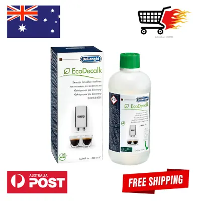 $33.99 • Buy DeLonghi EcoDecalk, Natural Descaler For Coffee Machines 500ML Genuine FREE SHIP