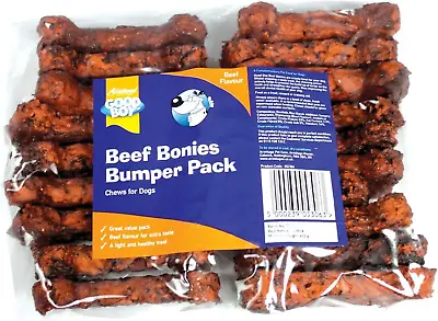 Good Boy Munchy Beef Bonies Bumper Pack Dog Chews A Perfect Treat Pack Of 18  • £12.74