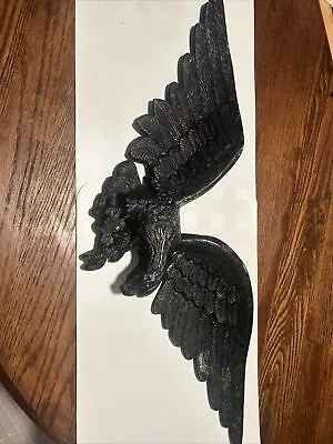 Vintage   Metal Black USA Eagle Wall Hanging - 28” Wingspan • $12
