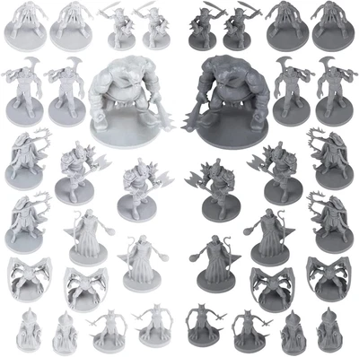 $66.42 • Buy 38 Miniatures Fantasy Tabletop RPG Figures For Dungeons And Dragons, Pathfinder 