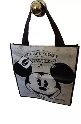 Disney Mickey Mouse Tote Bag Reusable Vintage Look New  • $8
