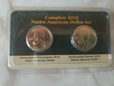 2010 Complete Native American Dollar Set Of 2 Dollar Coins • $10