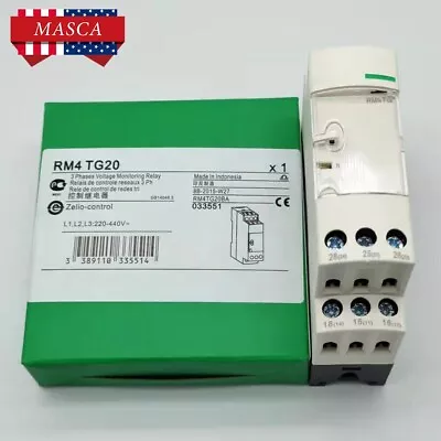 New Schneider Telemecanique 3 Phase Voltage Monitoring Relay RM4TG20 RM4 TG20 • $39.19