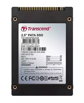 $179.43 • Buy 128GB Transcend PSD330 2.5-inch IDE Internal SSD Solid State Disk (MLC Flash)