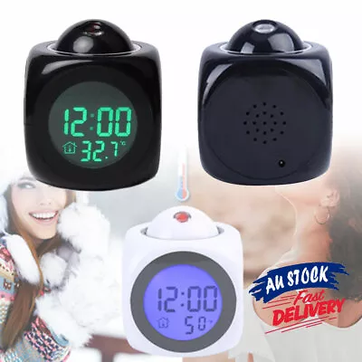 $16.55 • Buy Temperature Projector LCD Display Digital LED Projection Smart Clock Alarm Time