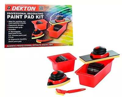 7Pcs Paint Pad Professional Decorating Corner Painting Kit Tray Soft Grip DIY • £12.98