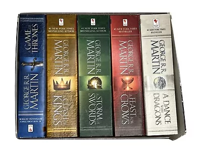 A Game Of Thrones George R. R. Martin (5-Book Boxed Set) A Song Of Ice And Fire • $18.99