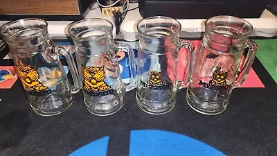 Vintage University Of Missouri Tigers Mizzou Drinking Glass Stein 4 SET BUNDLE • $54.99