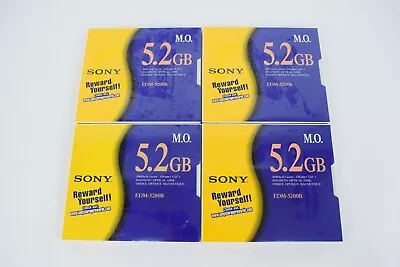 SONY EDM-5200B 5.2 GB Magneto Optical Disk Lot Of 4 • $124.99