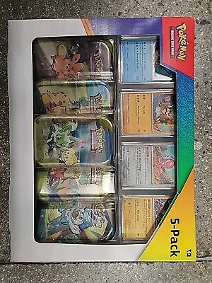 Pokémon TCG Tin Kanto Power 5 Mini Tin Box Set • $54.99