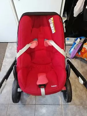 Red Quinny Moodd Travel System Good Used Condition • £81