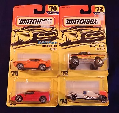 Matchbox Superfast Lot Of 4 1996 #70 72 74 75 GTO JUDGE Ferrari F50 Last Set • $8.99