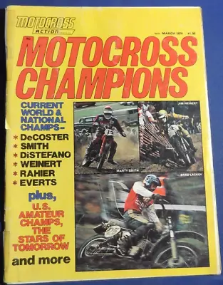 Motocross Action Magazine-march 1976-special Short Print Issue-marty Smi-vintage • $34