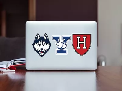 UConn Huskies Yale Bulldogs Harvard Crimson College Basketball Sticker Decals • $4.99
