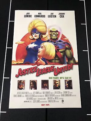 Justice League  United #10  Movie Poster Homage  Variant Cover   Mars Attacks Dc • $0.99