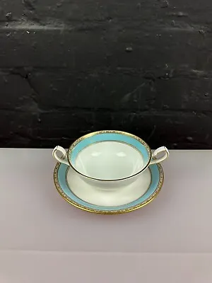 Royal Crown Derby Fifth Avenue Soup Coupe Bowl And Stand Saucer Set XLI 1978 • £29.99
