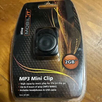 Ativa MP3 Mini Clip MOBIL IT 2GB Music Player NEW • $19.80