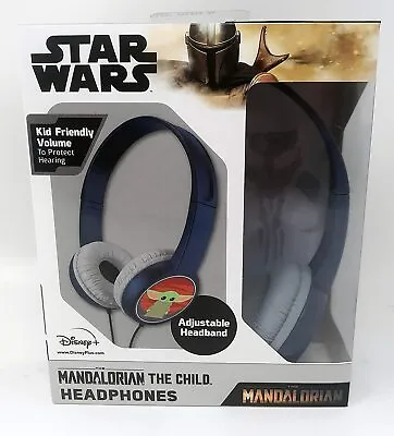 Disney Star Wars The Mandalorian The Child Baby Yoda Adjustable Kids HEADPHONES  • $14.99