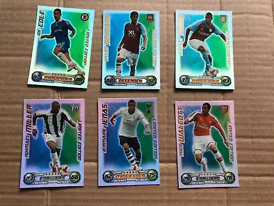 Match Attax 08/09 Limited Edition Cards Collection Of 6 Cards Inc Young Jenas • £4.99