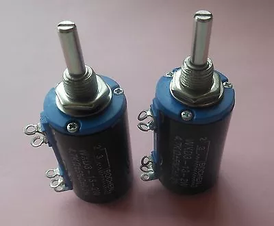 US Stock 2pc Multi-Turn Wirewound Potentiometers WXD3-12 4.7K Ω OHM • $15.78