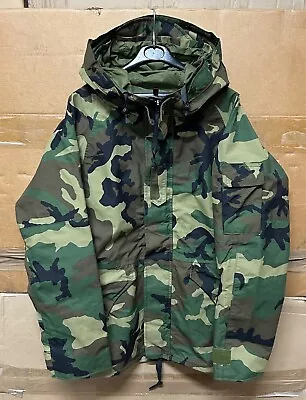 Genuine Us Army Gen I Ecwcs Goretex Parka Woodland Super Ex !!!! Medium Regular • £159.99