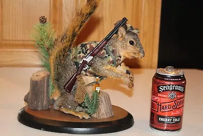 New Taxidermy Squirrel Hunter Mount Novelty Mule Whitetail Deer Log Cabin Decor • $215