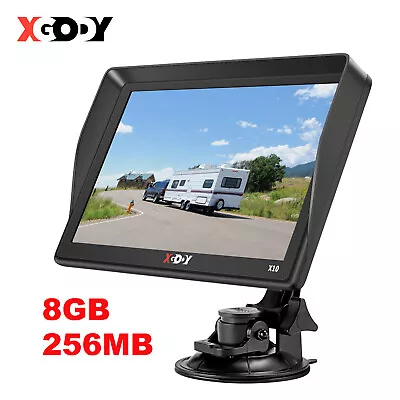 XGODY 9'' Large Screen HD GPS Navigation Sat Nav For HGV LGV Lorry Offline Maps • £65.59