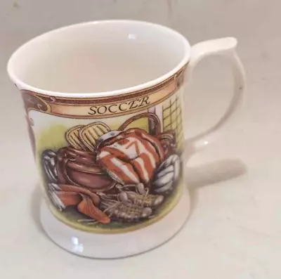 Queens Fine Bone China Soccer Themed Mug Tankard Style • £8