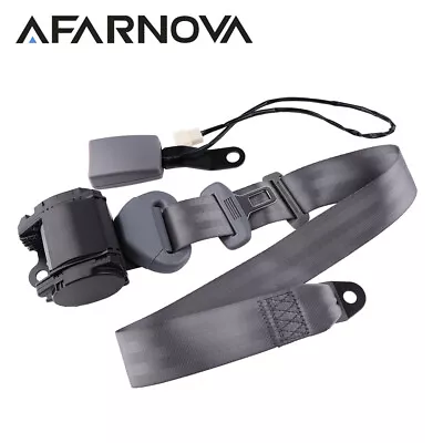 1X 3 Point Harness Fixed Retractable Replace Belt Seat Belt Gray Fits Fxd • $31.70