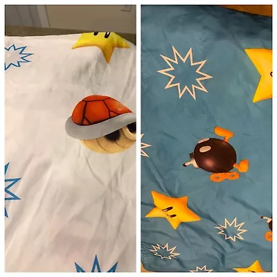 Super Mario Bros Sheet Set Full Flat And Fitted 2010 Official Nintendo READ • $12