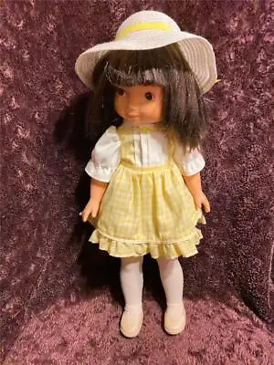 Vtg 1978 Fisher Price Doll My Friend Jenny Yellow Rose Body 16  Brown Eyes Hair • $14.95