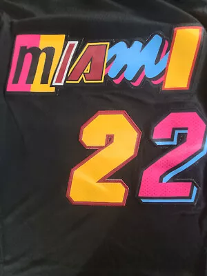 Swingman Stitched Heat Jersey #22 Jimmy Butler Color Black Size SML2XL *NEW* • $35.99