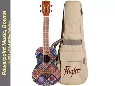$145 • Buy Flight AUC-33 Fusion Concert Ukulele + Bag