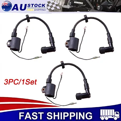 3X For Yamaha Outboard Ignition Coil 40hp-50hp 3Cyl 2/Stroke R 6H5-85570-00 AU • $54.17